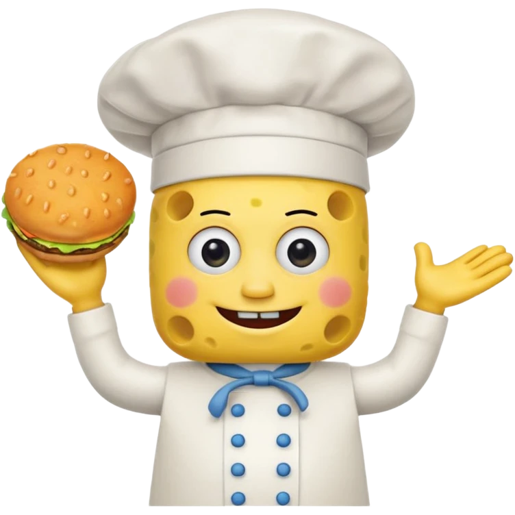 SpongeBob cooking Krabby patties emoji