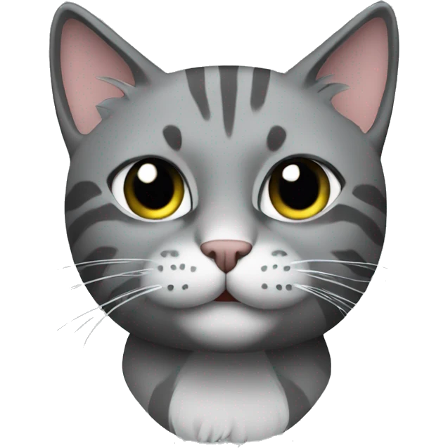 gray cat rocker emoji