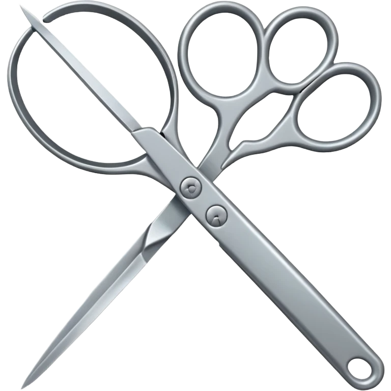 Scissors cutting id emoji
