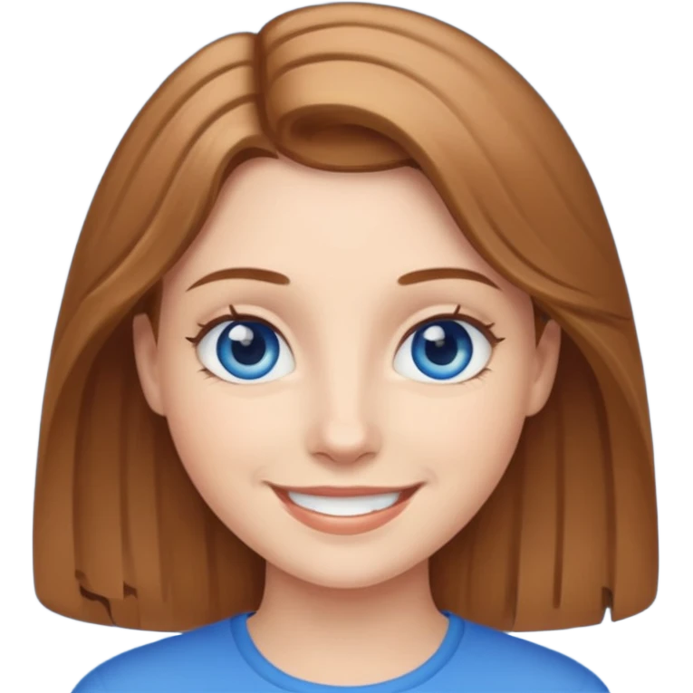 can you make a white native American emoji with light brown hair and blue eyes  emoji