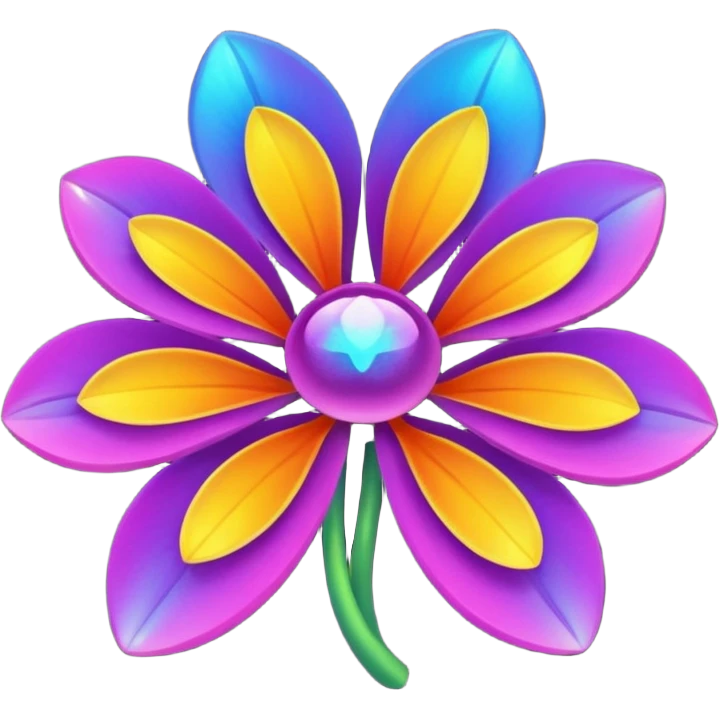 Space Petalled Flower emoji