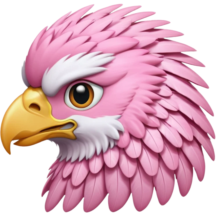 Pastel pink hawk emoji