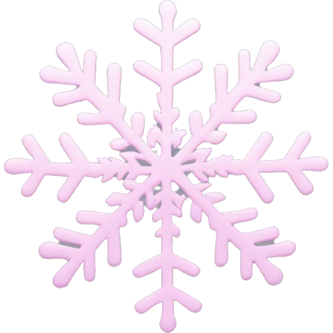 pastel pink snowflake  emoji