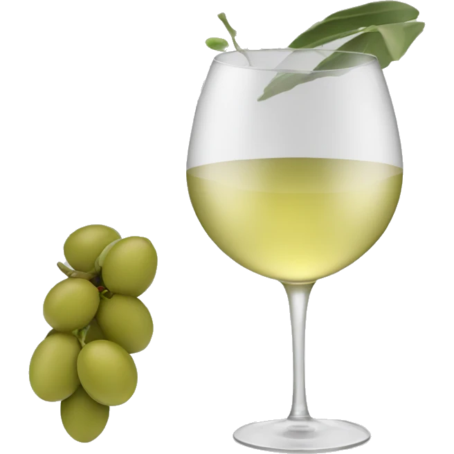 White wine with olive inside emoji