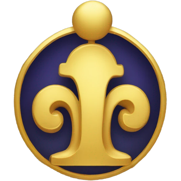Golden Gemini sign symbol emoji