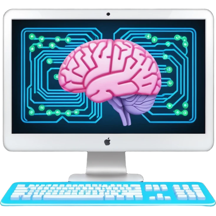 I need an emoji for Slack that ilustrates Artificial Intelligence (AI) si I can flag/tag pull requests and messages that are generated with AI for colleagues to know that they need to pay attention !
What is most descriptive for AI pull request ?

Make it animated and as large as possible  emoji