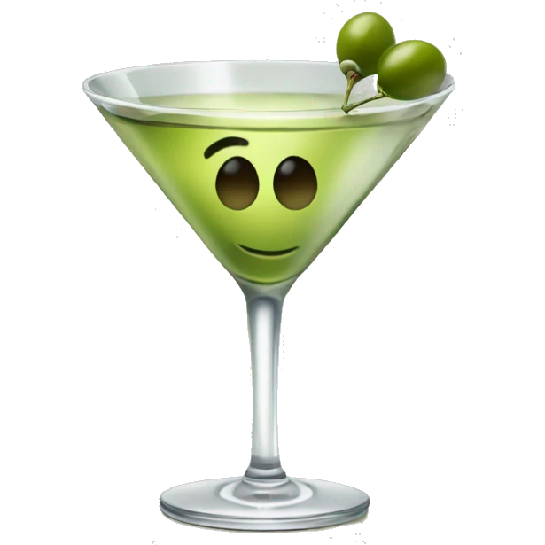 Martini with olive emoji