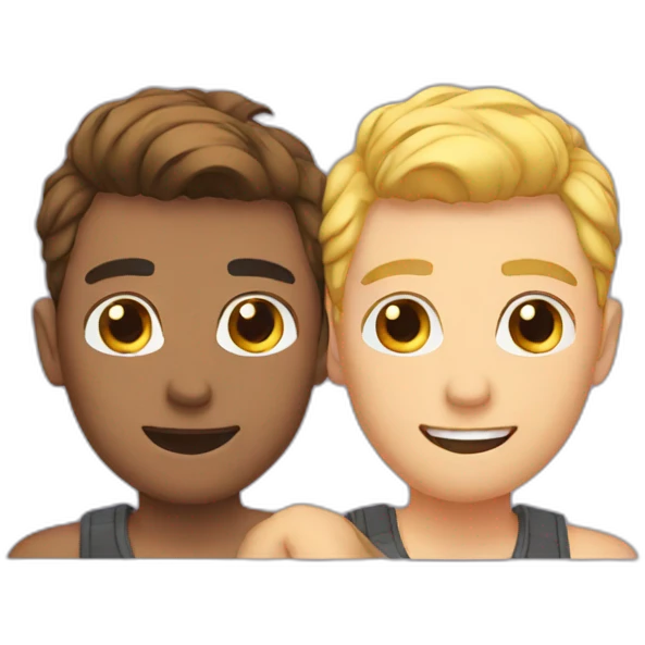 Couple gay emoji