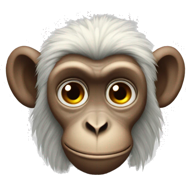 Ukrainian-Monkey. crested head, long whiskers  emoji