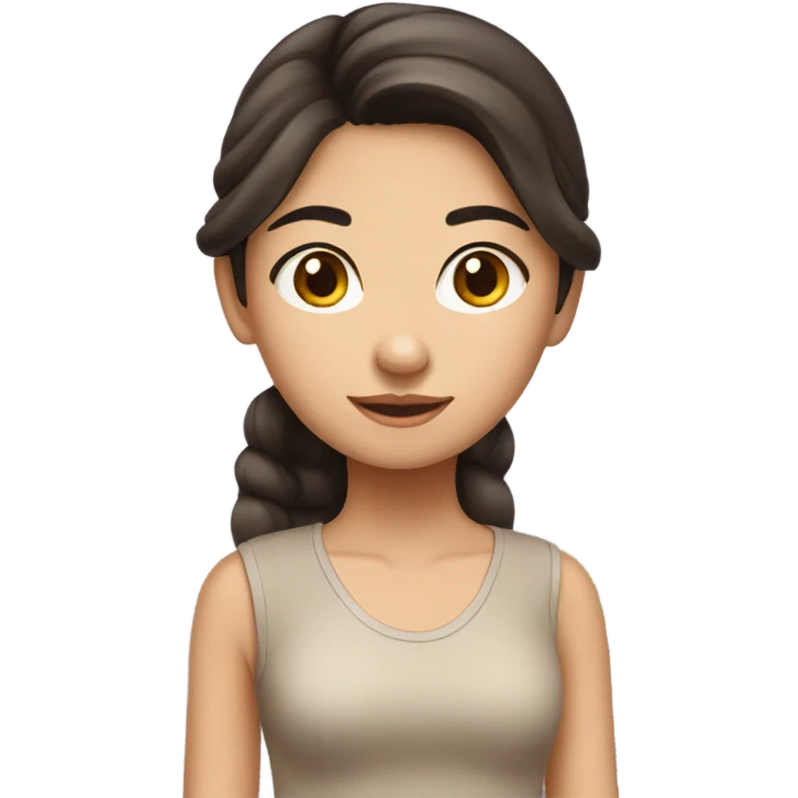 Thai Brunette girl emoji