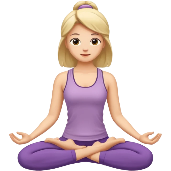 woman doing yoga emoji
