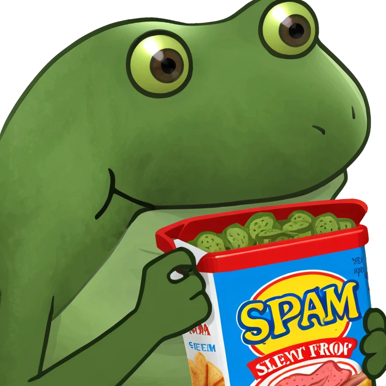 eating SPAM  emoji