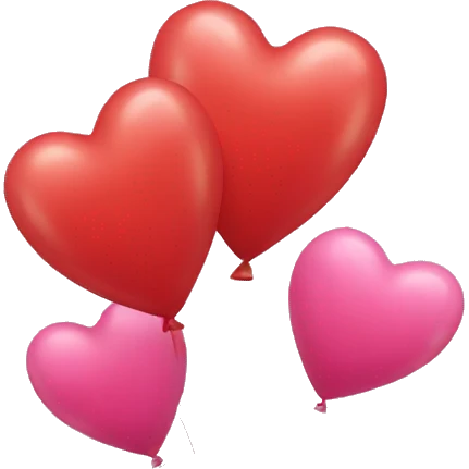 Balloon hearts emoji