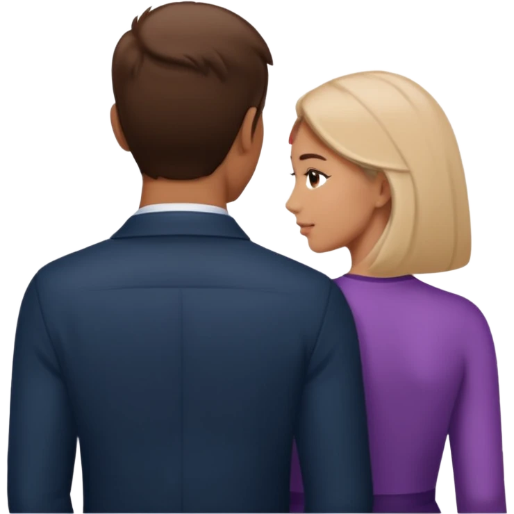 Man giving woman backshots emoji