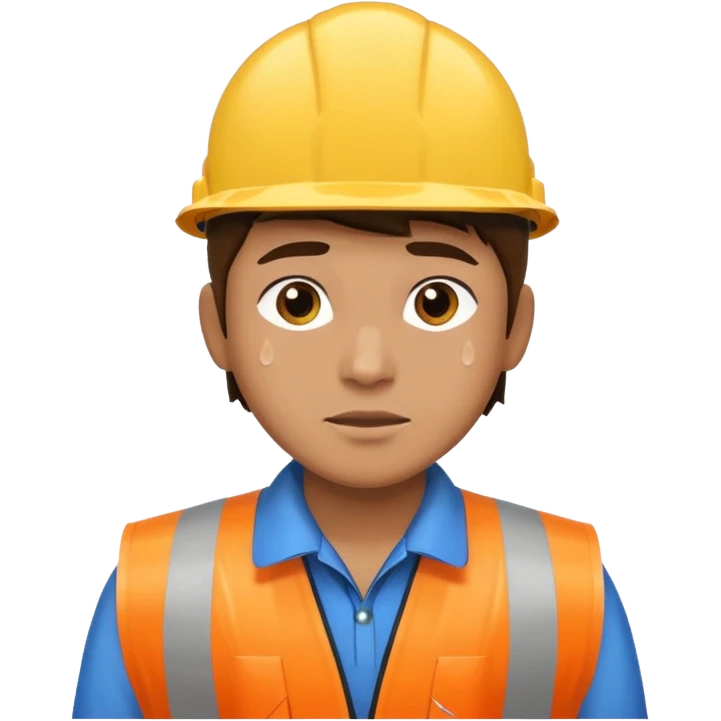 create a realistic emoji of a logistic worker in different weather situuations emoji