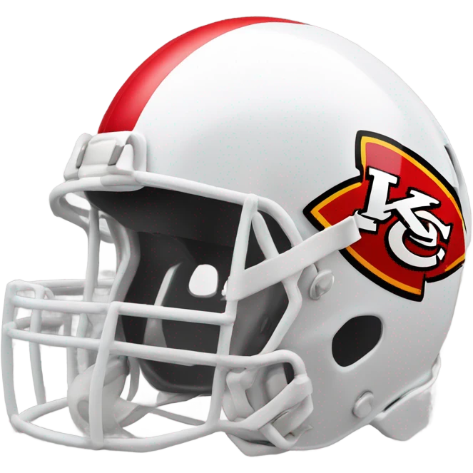 kansas city chiefs red football helmet emoji