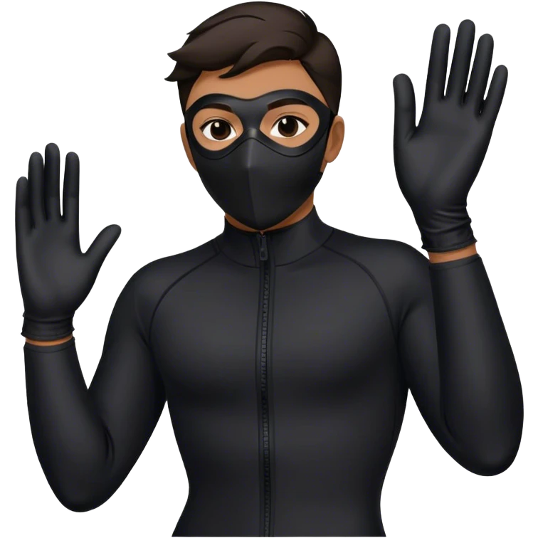 Black Jumpsuit: The guards wear a fitted, zip-up black jumpsuit that covers the entire body.

Face Mask: They all wear a full face mask to conceal their identity. The mask is smooth and round, with geometric shapes on it. There are different shapes—such as a circle, triangle, and square—that correspond to different ranks of the guards. Each shape is prominently displayed on the front of the mask.

Gloves: The uniform is usually paired with black gloves, which complete the sleek, anonymous look.

No visible logos or names: The guards' outfits are minimalist with no personal identifiers, reinforcing their role as faceless enforcers.

 emoji