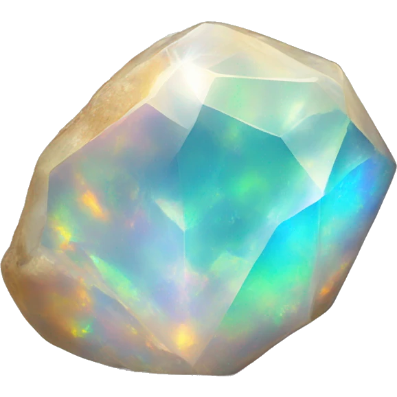 Opal natural crystal emoji
