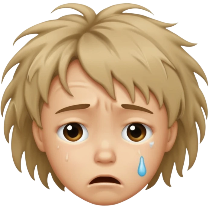 child crying on floor emoji