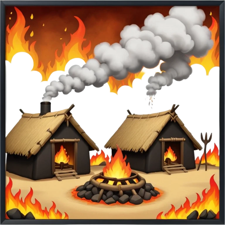 fire tribe village emoji