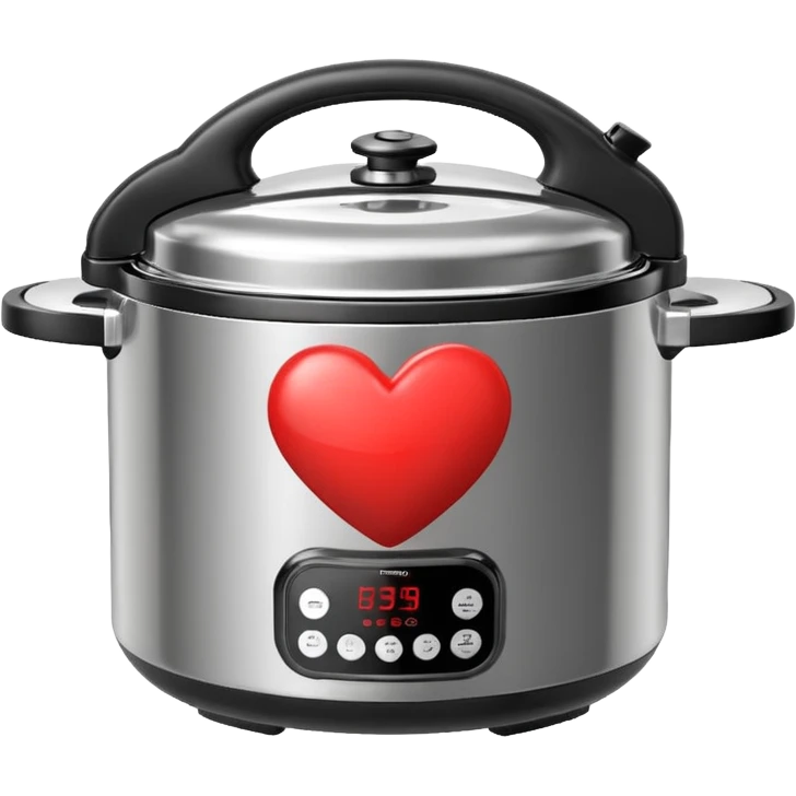 combine heart and pressure cooker emoji