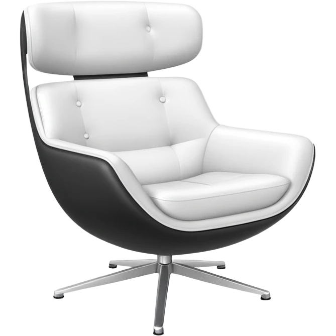 modern white chair emoji