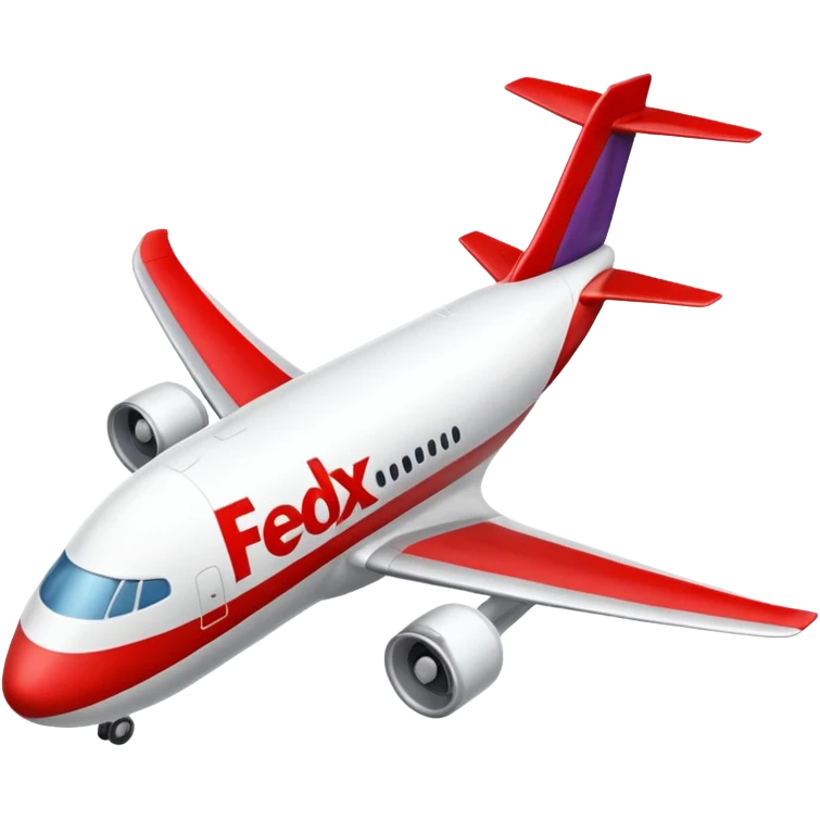 FedEx airplane emoji