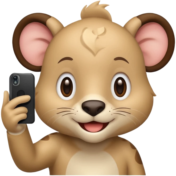 animal taking selfie emoji