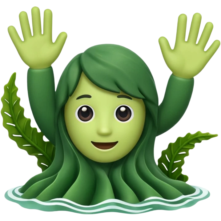 Seaweed 3d emoji