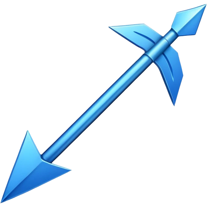 A blue arrow emoji
