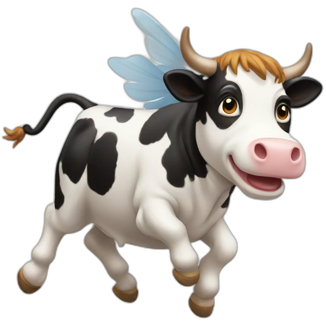 flying cow emoji