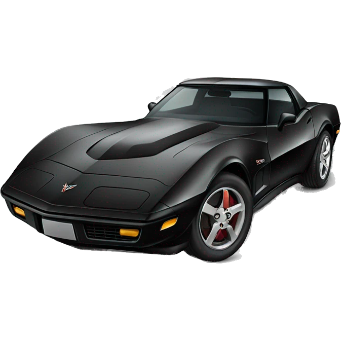 Black corvette  emoji