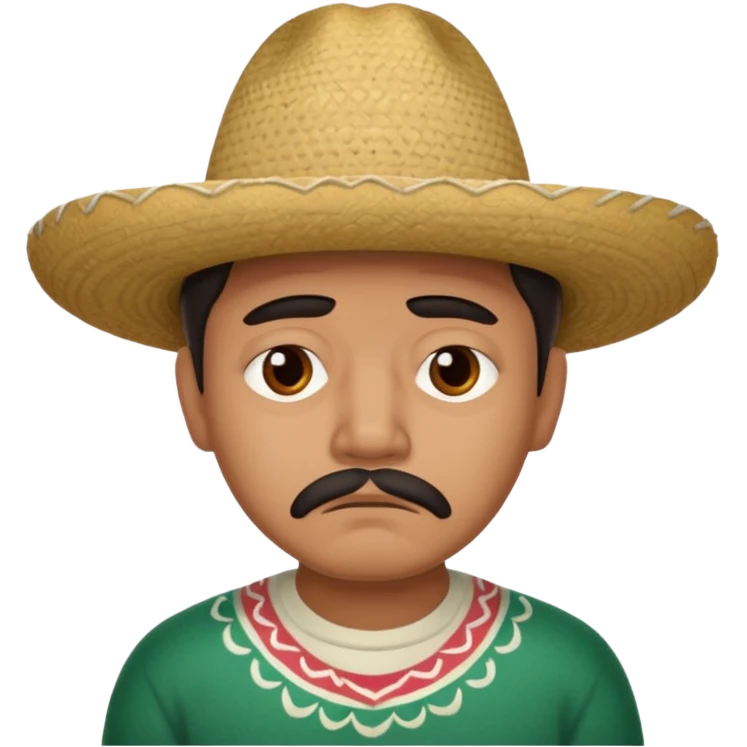 Sad Mexican  emoji