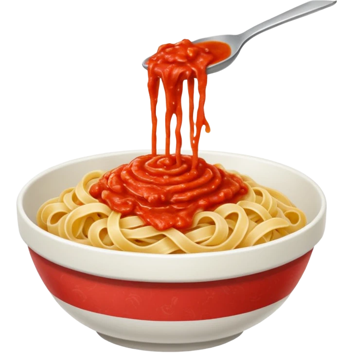 noodle with tomatoe emoji