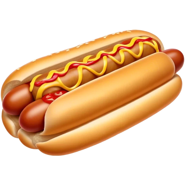Mini pigs in blanket hotdog  emoji