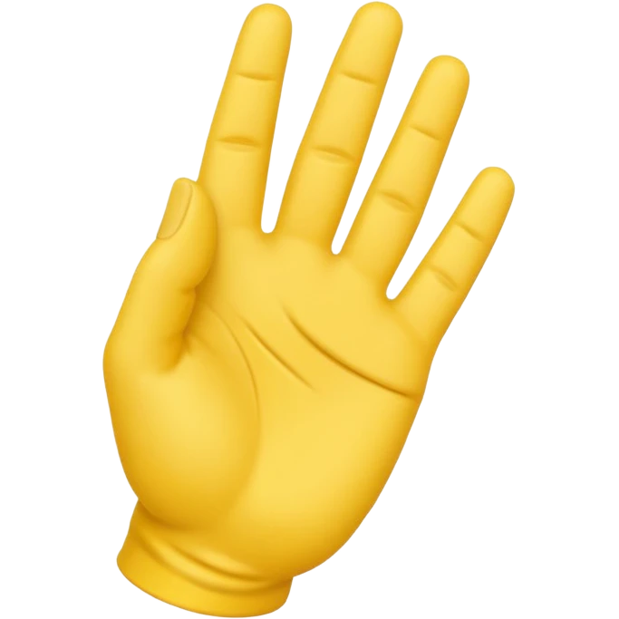 american sign language alphabet A yellow hand emoji