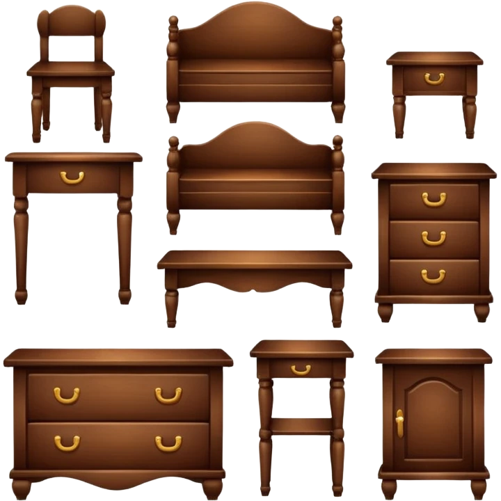 set offurniture emoji