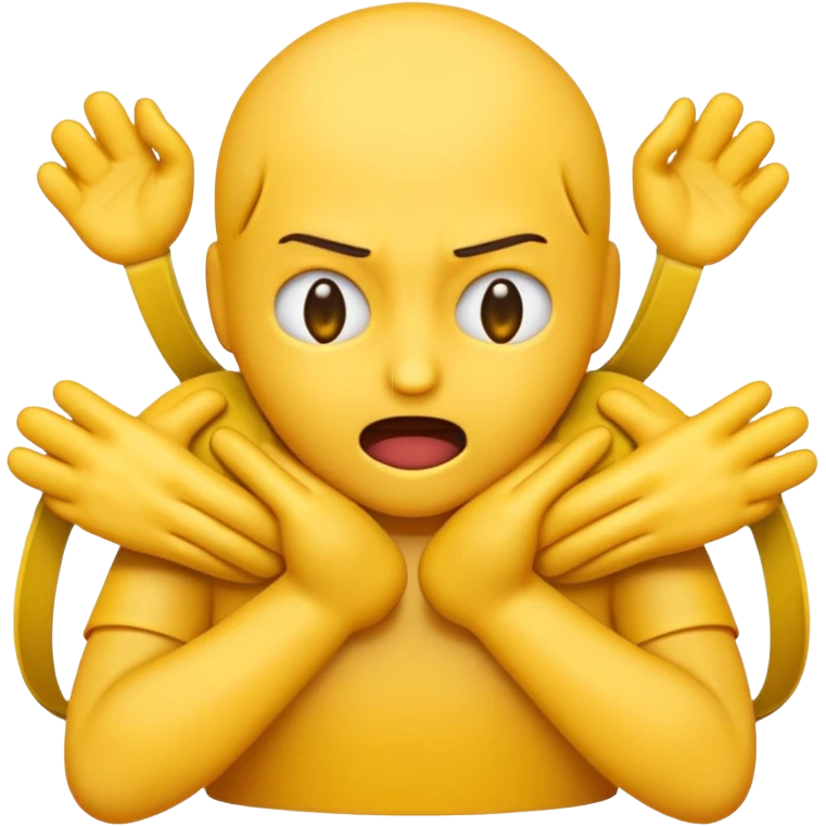 Emoji strangling itself with its hands  emoji