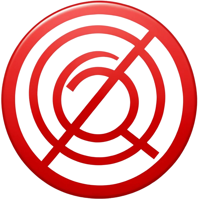No one under 12 symbol, red circle with 12 inside with a diagonal line across it, prohibition sign emoji