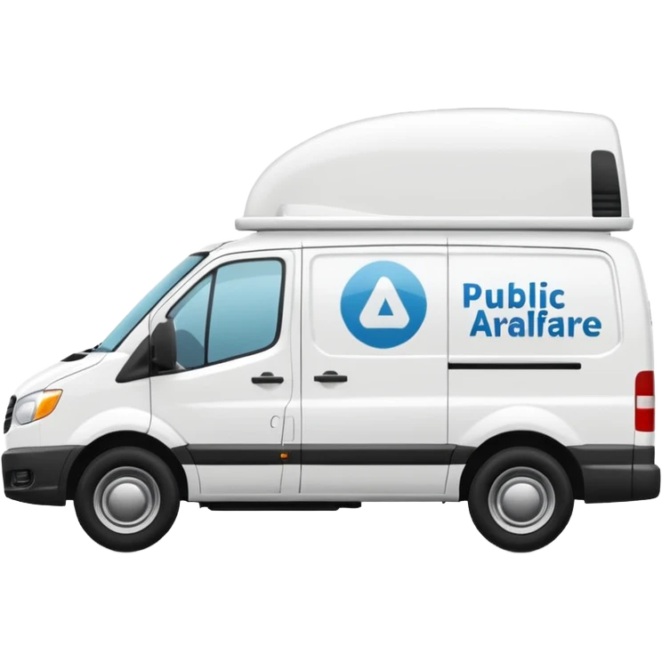 a van with Publicare Logo emoji