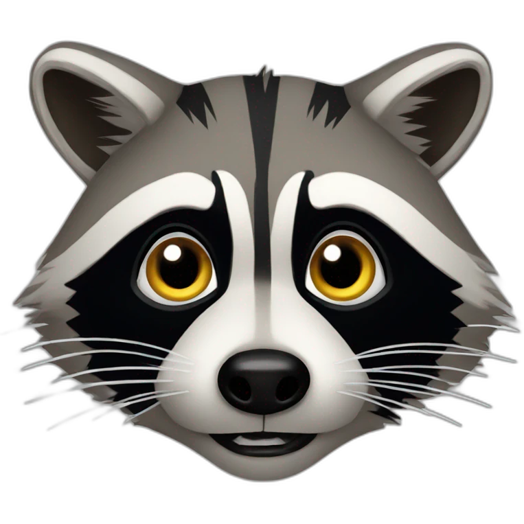 rabid raccoon emoji