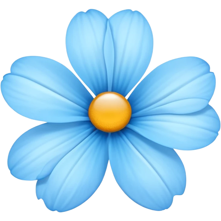 light blue flower emoji