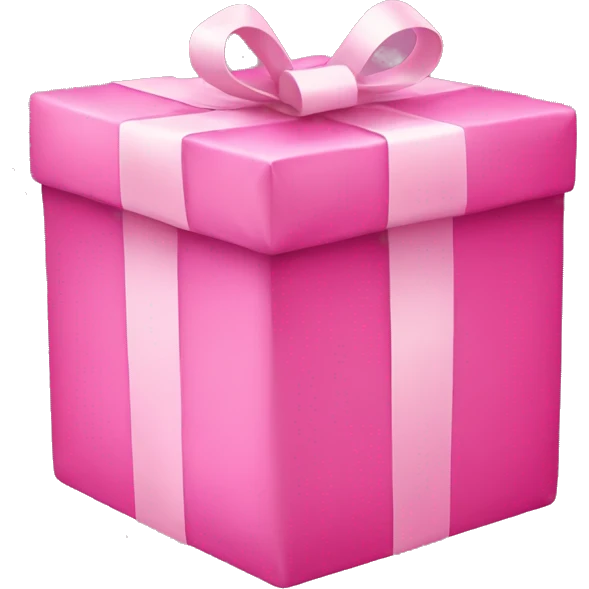 pink gift emoji
