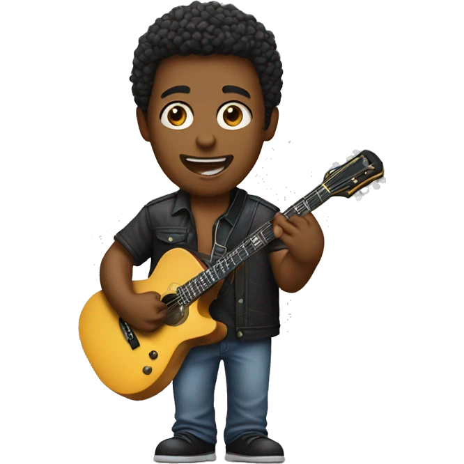 The guitar player emoji
