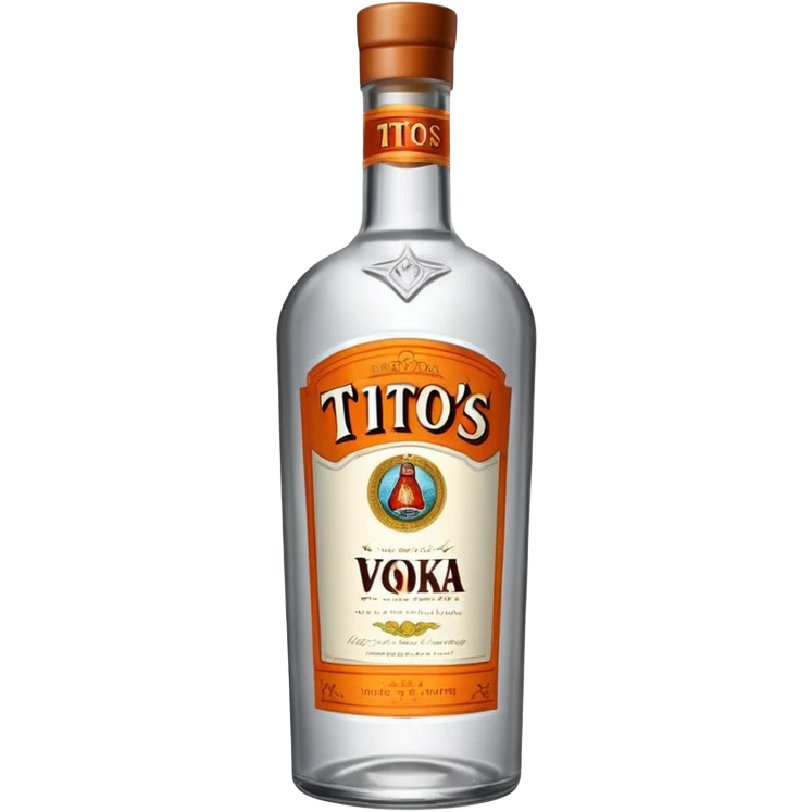Tito’s vodka bottle please make accurate emoji