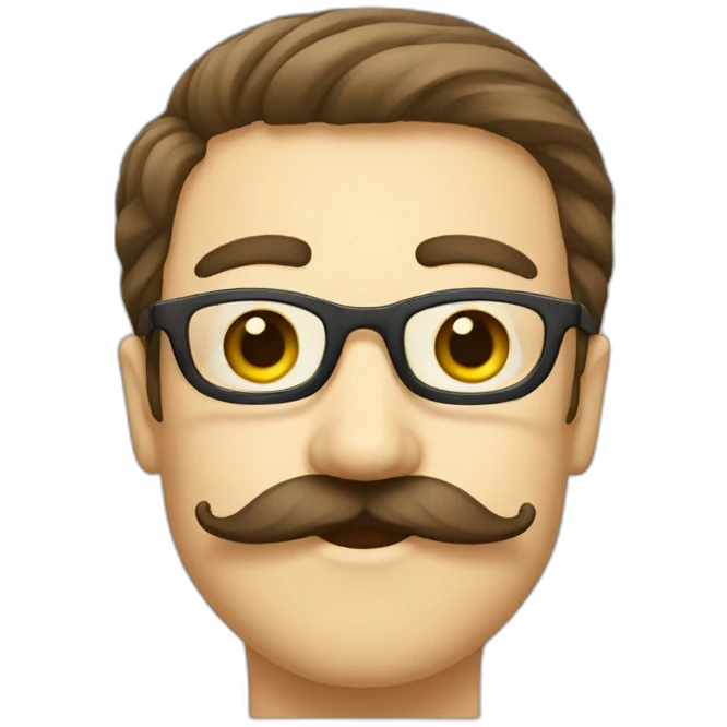 Moustache rectangle emoji