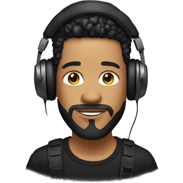 DJ sin cabello  emoji