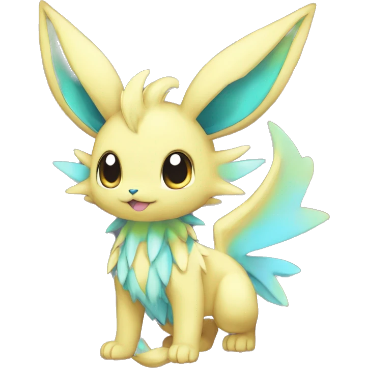 Shiny-Eeveelution-Cute-Fakemon-Dragon-Pokémon-fusion full body emoji