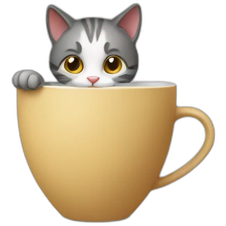 cat playing a cup emoji