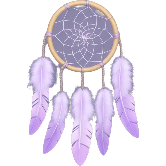 Pastel lilac dreamcatcher emoji